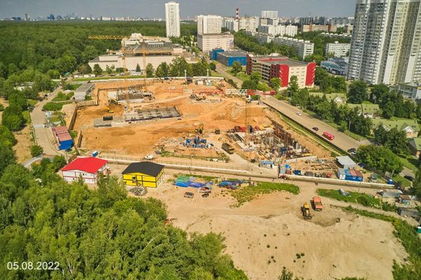 Ход строительства ЖК «Парксайд» за Август 2022 г., фото №2