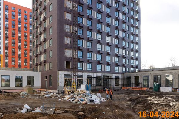 Ход строительства ЖК «Волжский парк» за Апрель 2024 г., фото №5
