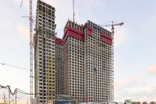 Ход строительства ЖК «Вейв» за Январь 2024 г., фото №2