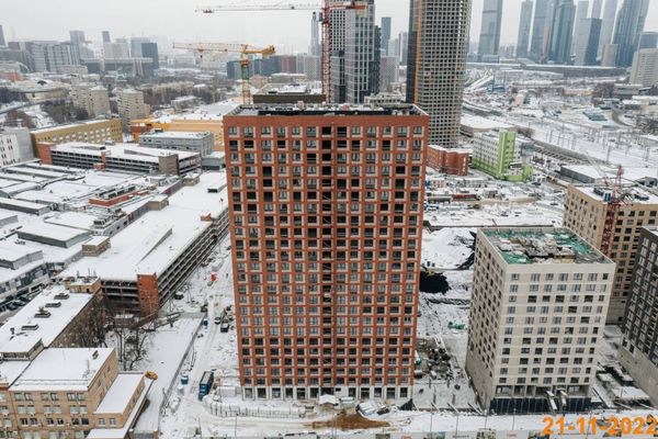 Ход строительства ЖК «Барклая 6» за Ноябрь 2022 г., фото №3