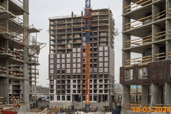 Ход строительства ЖК «Большая Академическая 85» за Март 2024 г., фото №5
