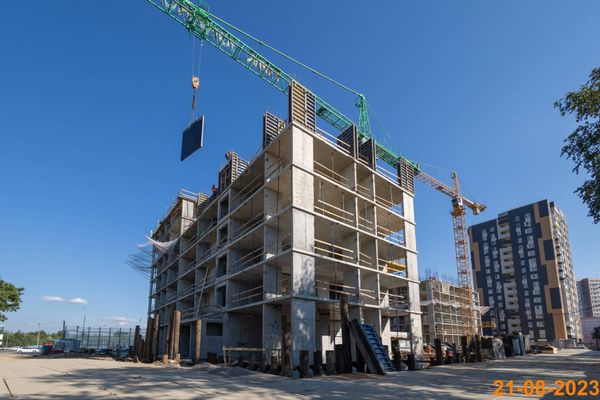 Ход строительства ЖК «Юнино» за Август 2023 г., фото №2