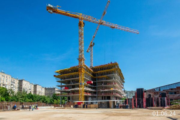 Ход строительства ЖК «Бадаевский» за Июнь 2024 г., фото №3