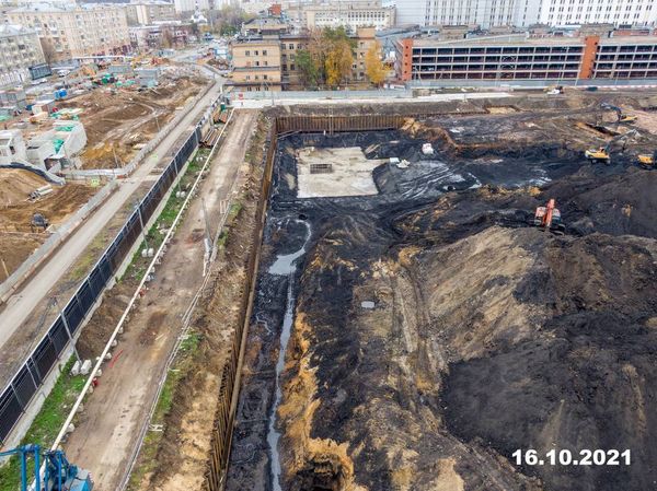 Ход строительства ЖК «Барклая 6» за Октябрь 2021 г., фото №3