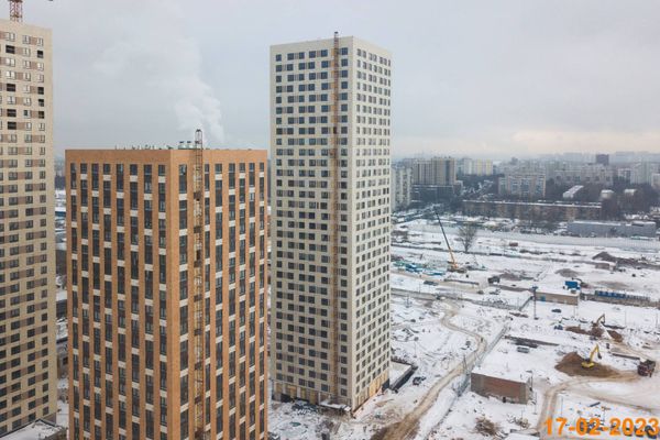 Ход строительства ЖК «Кавказский бульвар 51» за Февраль 2023 г., фото №3