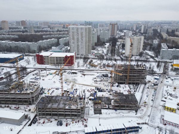 Ход строительства ЖК «Парксайд» за Январь 2023 г., фото №2