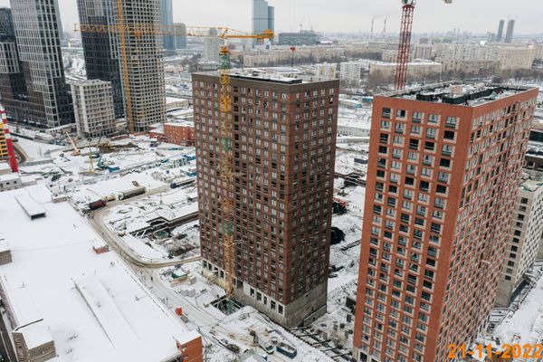 Ход строительства ЖК «Барклая 6» за Ноябрь 2022 г., фото №2