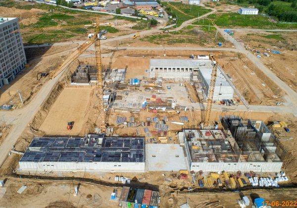 Ход строительства ЖК «Зелёный парк» за Июнь 2022 г., фото №2