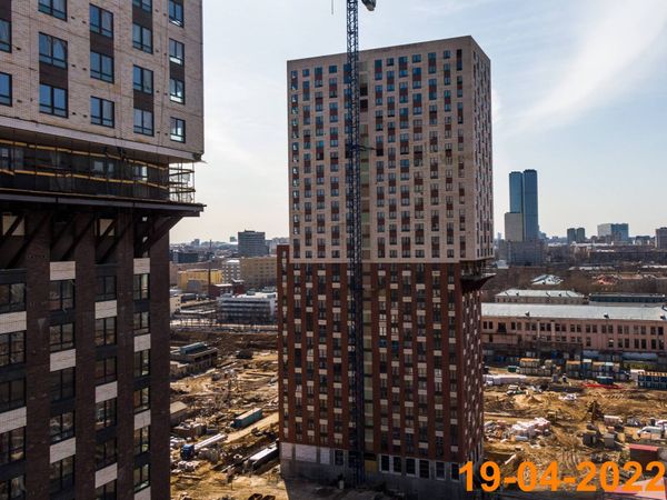 Ход строительства ЖК «Руставели 14» за Апрель 2022 г., фото №4