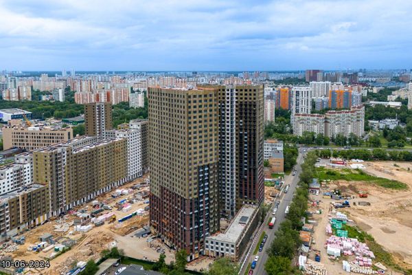 Ход строительства ЖК «Дмитровское небо» за Июнь 2024 г., фото №5