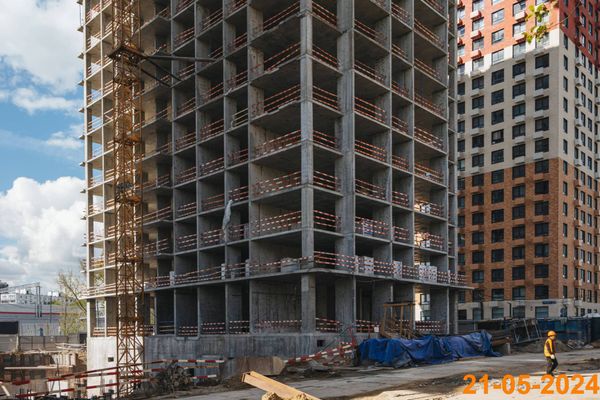 Ход строительства ЖК «Кутузовский квартал» за Май 2024 г., фото №4