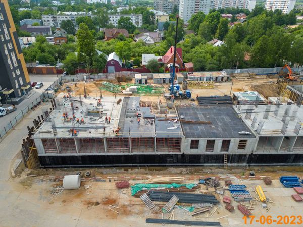 Ход строительства ЖК «Юнино» за Июнь 2023 г., фото №5