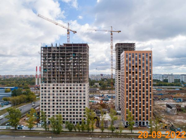 Ход строительства ЖК «Кавказский бульвар 51» за Сентябрь 2022 г., фото №4