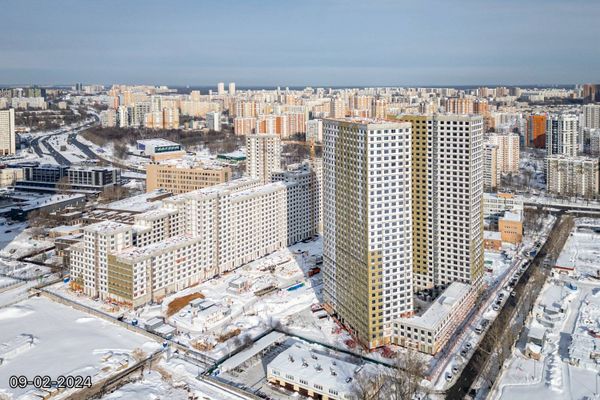 Ход строительства ЖК «Дмитровское небо» за Февраль 2024 г., фото №2
