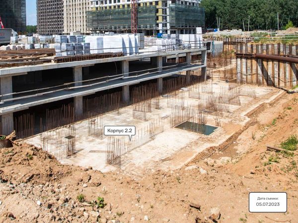 Ход строительства ЖК «Тропарево Парк» за Июль 2023 г., фото №5