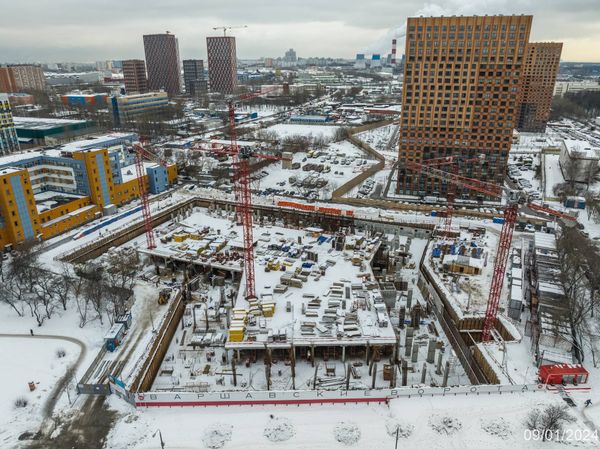 Ход строительства ЖК «Варшавские ворота» за Январь 2024 г., фото №3