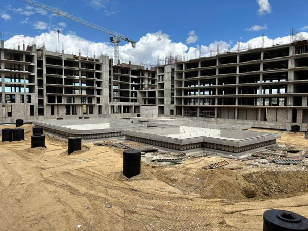 Ход строительства ЖК «Гостиничный комплекс Лучи» за Июль 2025 г., фото №5