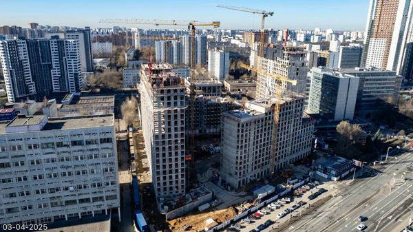 Ход строительства ЖК «Обручева 30» за Апрель 2025 г., фото №4