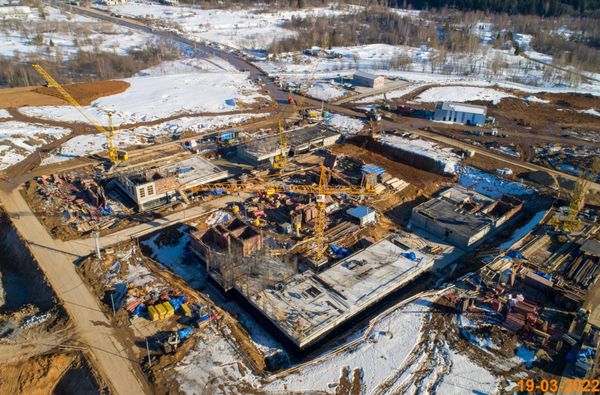 Ход строительства ЖК «Зелёный парк» за Март 2022 г., фото №2
