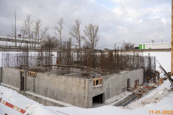 Ход строительства ЖК «Кавказский бульвар 51» за Январь 2022 г., фото №3