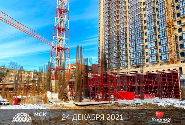 Ход строительства ЖК «Сердце Ростова 2» за Январь 2022 г., фото №4