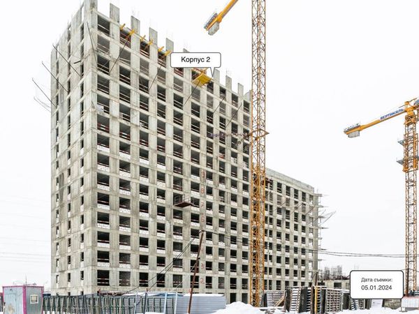 Ход строительства ЖК «Квартал Румянцево» за Январь 2024 г., фото №2