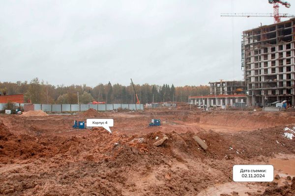 Ход строительства ЖК «Квартал Марьино» за Ноябрь 2024 г., фото №3