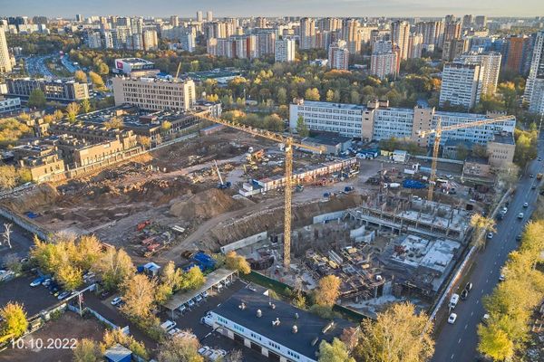 Ход строительства ЖК «Дмитровское небо» за Октябрь 2022 г., фото №2