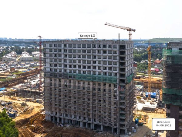 Ход строительства ЖК «Тропарево Парк» за Август 2022 г., фото №3