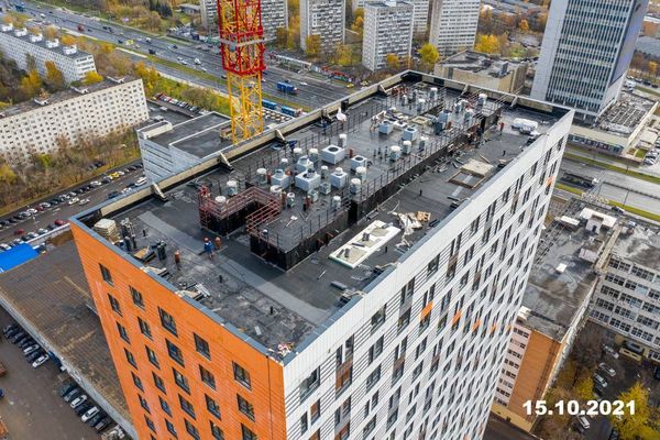 Ход строительства ЖК «Амурский парк» за Октябрь 2021 г., фото №5