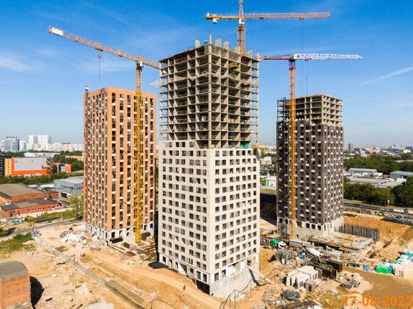 Ход строительства ЖК «Кавказский бульвар 51» за Август 2022 г., фото №5