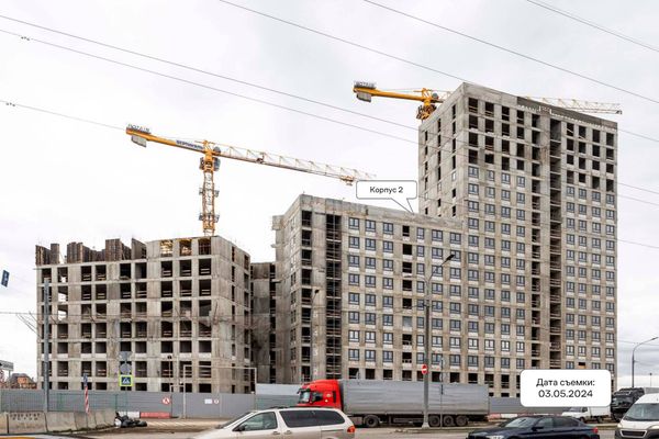 Ход строительства ЖК «Квартал Румянцево» за Май 2024 г., фото №2