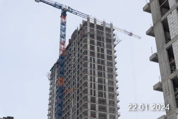 Ход строительства ЖК «Южные сады» за Январь 2024 г., фото №2