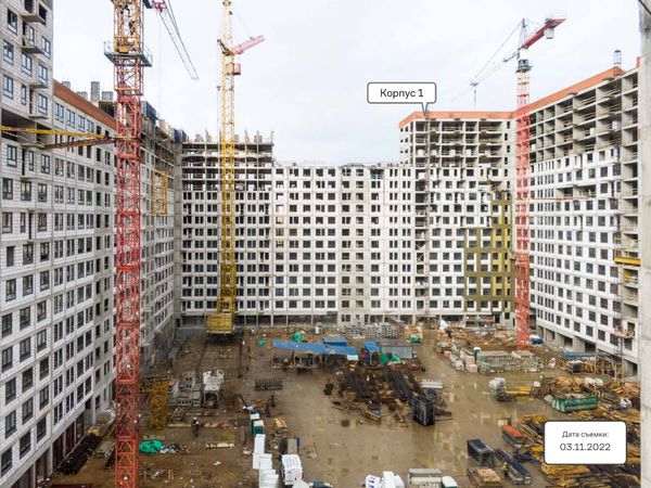 Ход строительства ЖК «Молжаниново» за Ноябрь 2022 г., фото №3
