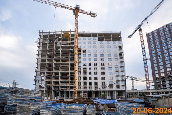 Ход строительства ЖК «Большая Академическая 85» за Июнь 2024 г., фото №4