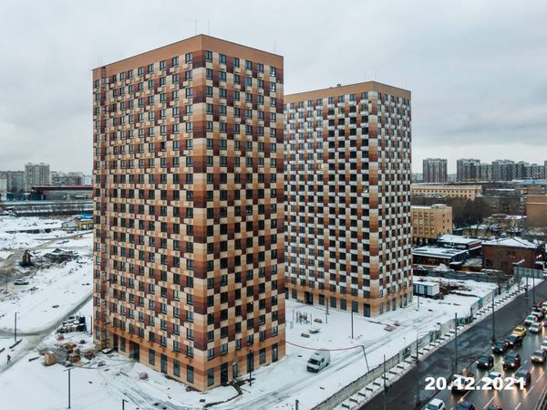 Ход строительства ЖК «Большая Академическая 85» за Декабрь 2021 г., фото №3