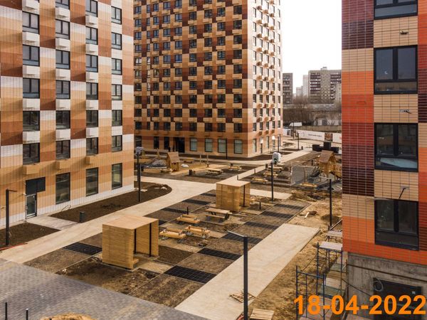 Ход строительства ЖК «Большая Академическая 85» за Апрель 2022 г., фото №4