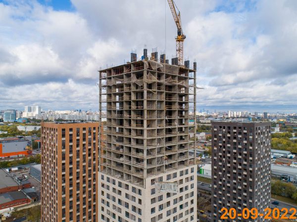 Ход строительства ЖК «Кавказский бульвар 51» за Сентябрь 2022 г., фото №5