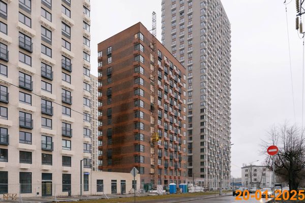Ход строительства ЖК «Руставели 14» за Январь 2025 г., фото №2