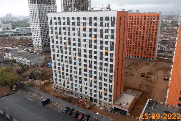 Ход строительства ЖК «Амурский парк» за Сентябрь 2022 г., фото №2