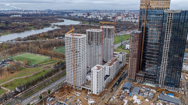 Ход строительства ЖК «Вейв» за Ноябрь 2024 г., фото №4