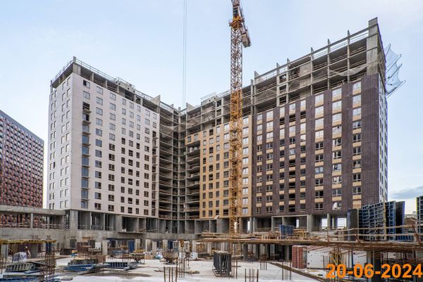 Ход строительства ЖК «Большая Академическая 85» за Июнь 2024 г., фото №5