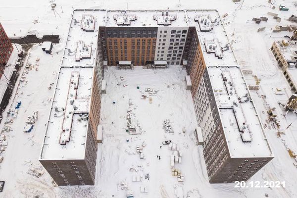 Ход строительства ЖК «Середневский лес» за Декабрь 2021 г., фото №4
