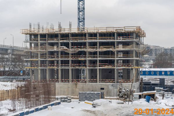 Ход строительства ЖК «Большая Академическая 85» за Январь 2024 г., фото №2