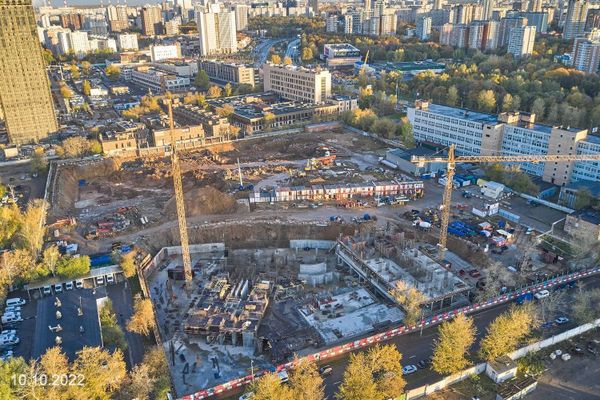 Ход строительства ЖК «Дмитровское небо» за Октябрь 2022 г., фото №4