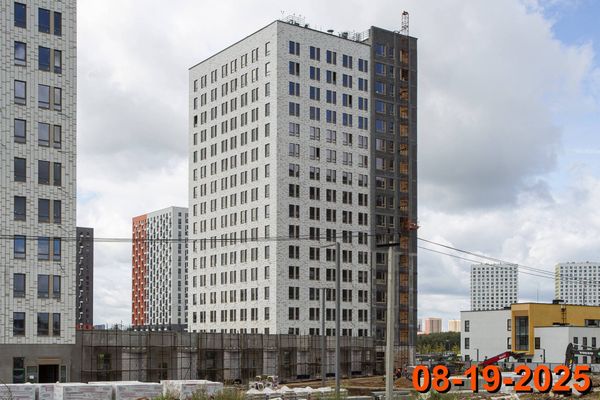 Ход строительства ЖК «Саларьево парк» за Август 2025 г., фото №4