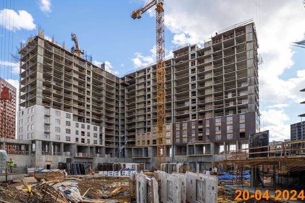 Ход строительства ЖК «Большая Академическая 85» за Апрель 2024 г., фото №5