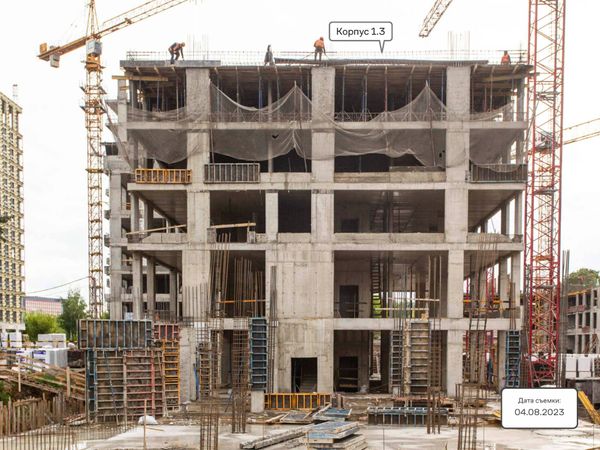 Ход строительства ЖК «Верейская 41» за Август 2023 г., фото №4