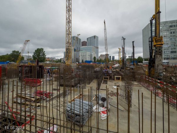 Ход строительства ЖК «Обручева 30» за Август 2023 г., фото №2
