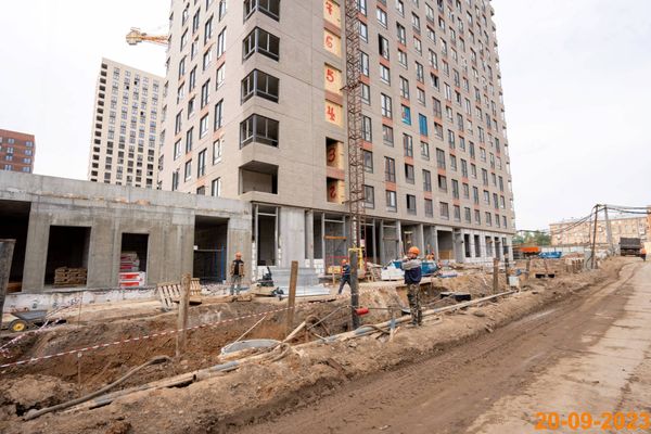 Ход строительства ЖК «Руставели 14» за Сентябрь 2023 г., фото №4